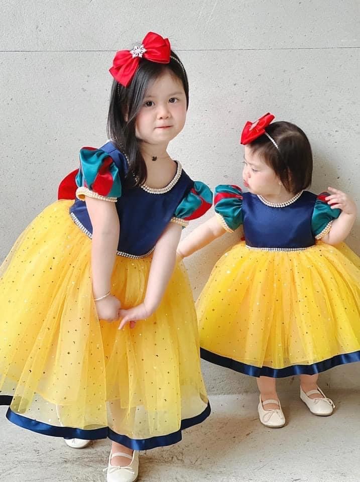  Váy công chúa đầm công chúa cho bé gái thiết kế hoa hồng màu đỏ trên  ngực trái cho bé từ 1 đến 10 tuổi 8kg đến 35kg  Lazadavn