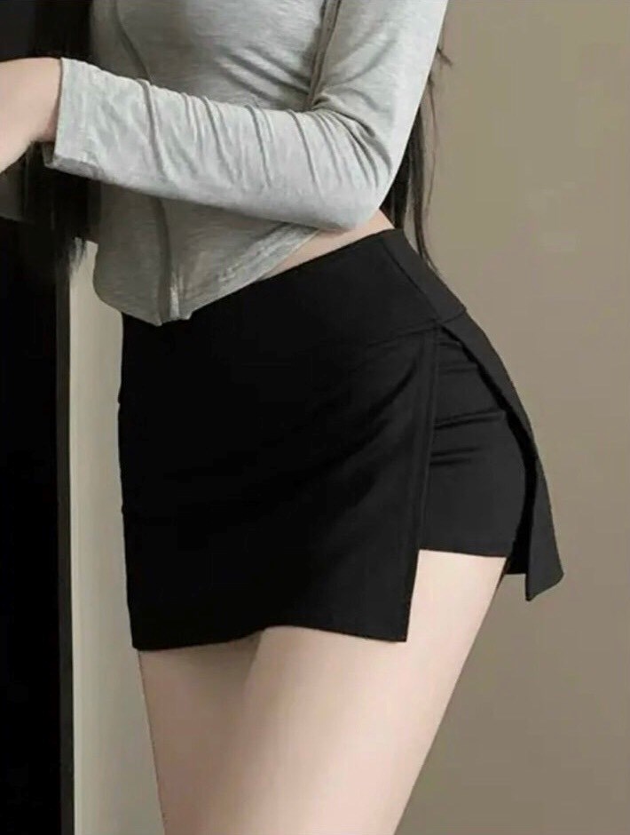 Quần đùi giả váy lưng cao, quần short đen trắng kiểu hàn quốc VD421 - Tìm  Voucher